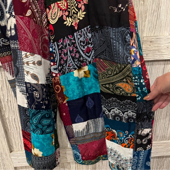 Unbranded 1 Of Kind Multiprint Romper 1 size fits most best sz 16 & smaller NWOT - Picture 4 of 4